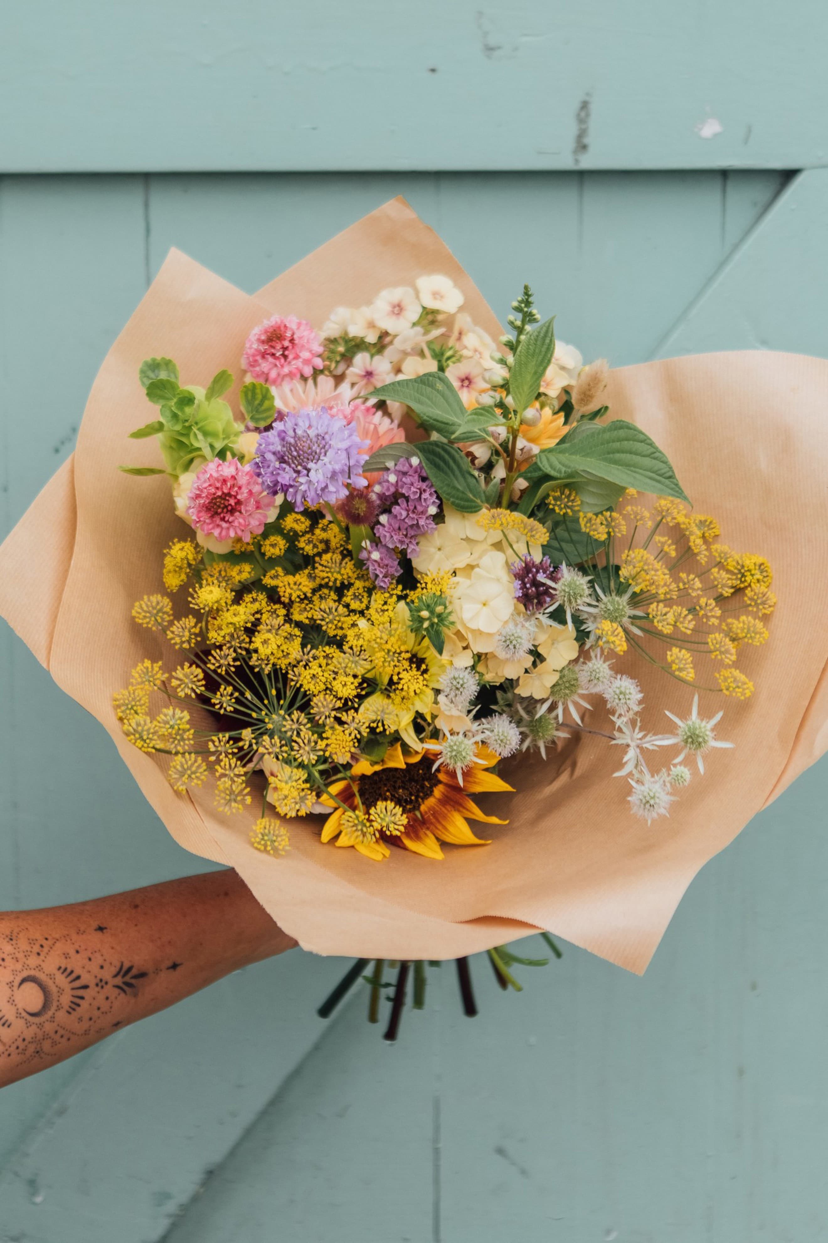 Add-on flower bouquet