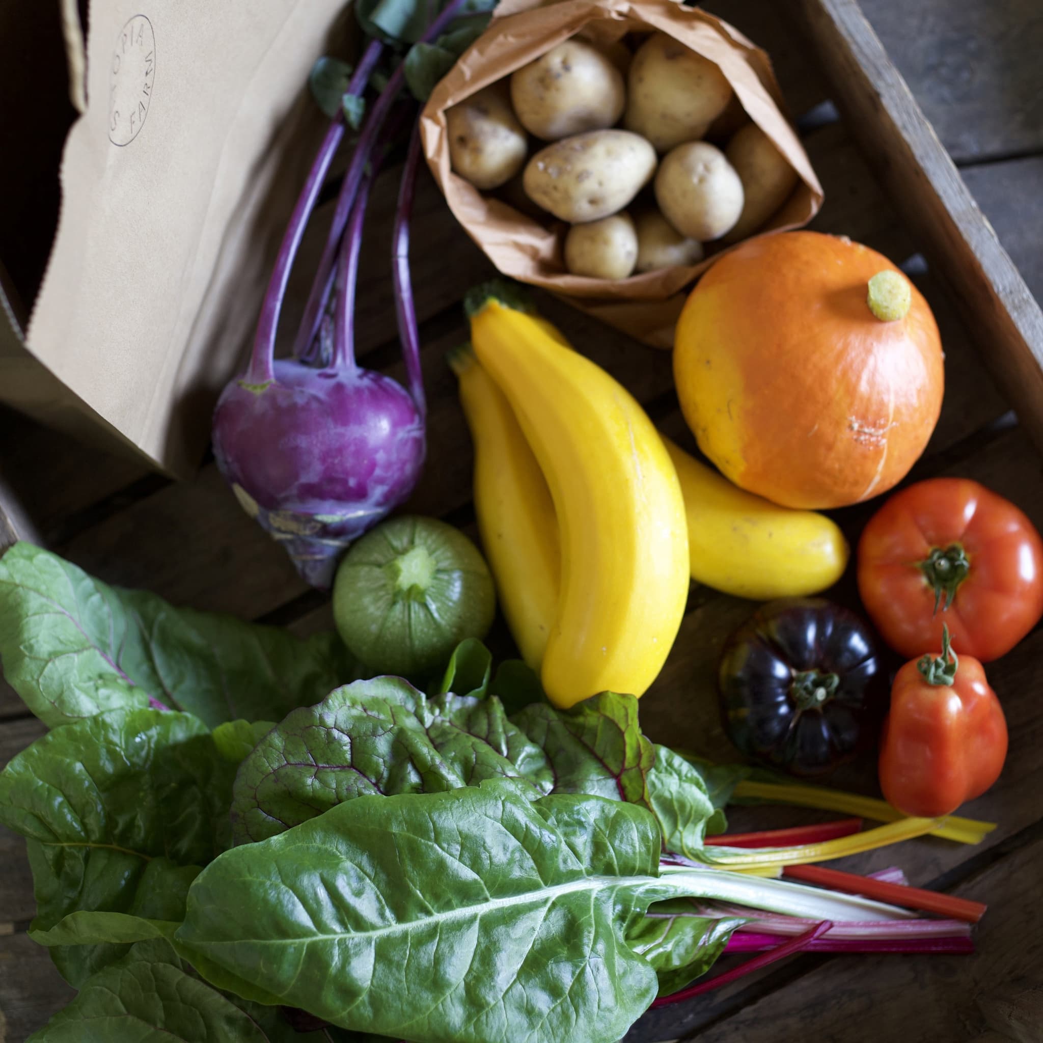 Veg bag subscription - Medium (Blue)
